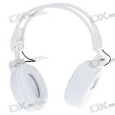 Headphones MP3 player c/ entrada p/ cartão SD - Branco